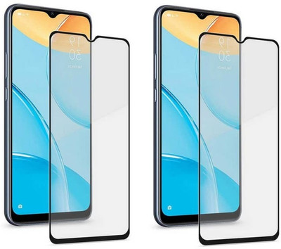 spaziogold Edge To Edge Tempered Glass for Samsung Galaxy A12(Pack of 2)