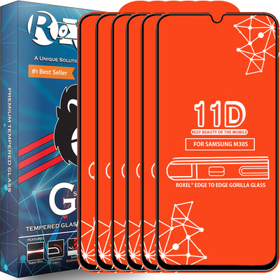 Roxel Edge To Edge Tempered Glass for Samsung Galaxy M30S(Pack of 6)