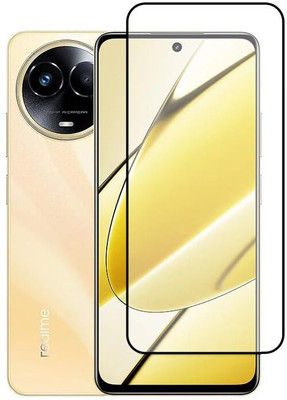 welldesign Edge To Edge Tempered Glass for Realme 11x 5G, Realme 11X 5G(Pack of 1)