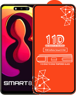Qyist Edge To Edge Tempered Glass for Infinix Smart 8 Hd(Pack of 1)
