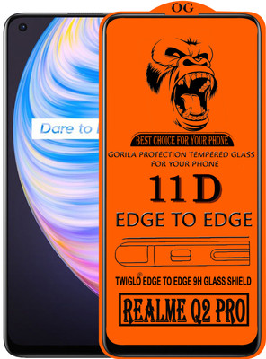 TWIGLO Edge To Edge Tempered Glass for REALME Q2 PRO(Pack of 1)