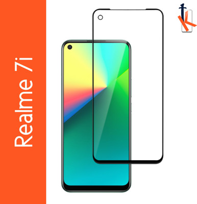 TCartoHUB Edge To Edge Tempered Glass for Realme 7I(Pack of 1)