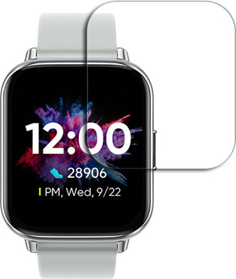 SOMTONE Edge To Edge Tempered Glass for DIZO Watch 2 1.69 INCH SMARTWATCH SCREEN GUARD(Pack of 1)