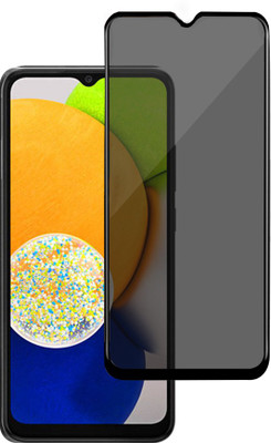GLOBAL NOMAD Edge To Edge Tempered Glass for SAMSUNG Galaxy A03(Pack of 1)