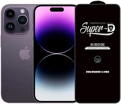 Bigil Edge To Edge Tempered Glass for Apple iPhone 14, D Plus Super D Glass crystal clear(Pack of 1)