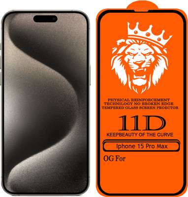 DeepzHub Edge To Edge Tempered Glass for iPhone 15 Pro Max(Pack of 1)
