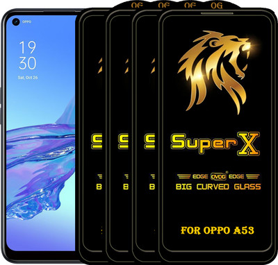PFOAM Edge To Edge Tempered Glass for OPPO A53(Pack of 4)