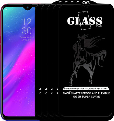 CYOR Edge To Edge Tempered Glass for Realme 3(Pack of 5)