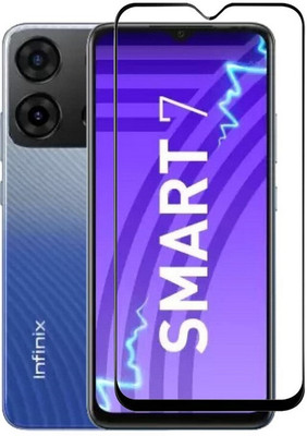 Bodoma Edge To Edge Tempered Glass for Infinix Smart 7(Pack of 1)