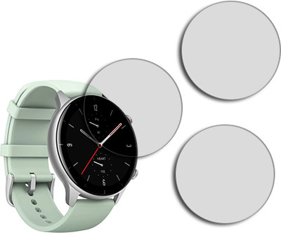 SOMTONE Edge To Edge Tempered Glass for Amazfit GTR 2e MATTE TEMPERED GLASS(Pack of 3)