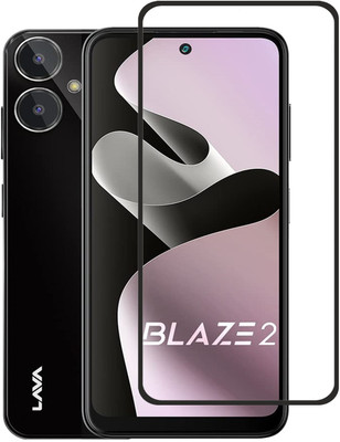 INFINITYWORLD Edge To Edge Tempered Glass for LAVA BLAZE 2, Lava Blaze 2(Pack of 1)