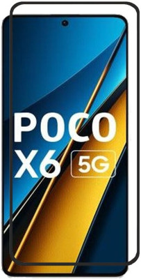 DMJHP Edge To Edge Tempered Glass for Poco X6 5G(Pack of 1)