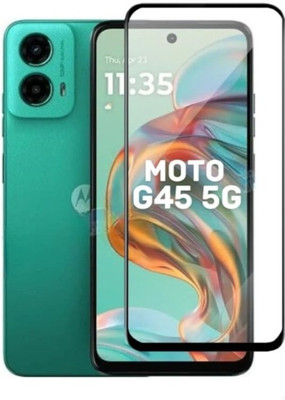vmt stock Edge To Edge Tempered Glass for MOTOROLA Moto G45 5G(Pack of 1)