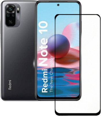 Viomshield Edge To Edge Tempered Glass for Redmi Note 10, Redmi note 10s(Pack of 1)