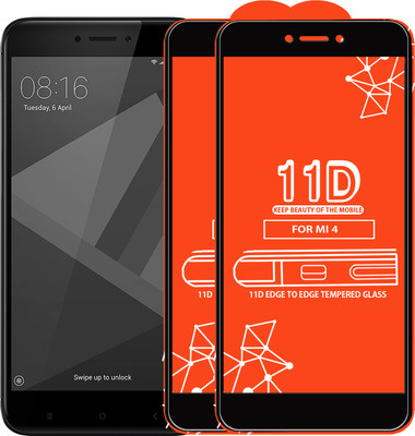 Roxel Edge To Edge Tempered Glass for Mi 4(Pack of 2)
