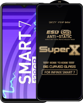 Qyist Edge To Edge Tempered Glass for INFINIX SMART 7(Pack of 1)