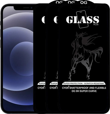 CYOR Edge To Edge Tempered Glass for IPHONE 12 MINI(Pack of 3)