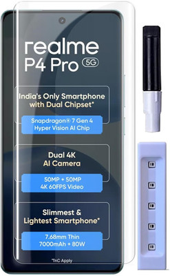 INFINITYWORLD Edge To Edge Tempered Glass for realme P4 Pro 5G, (UV)(Pack of 1)