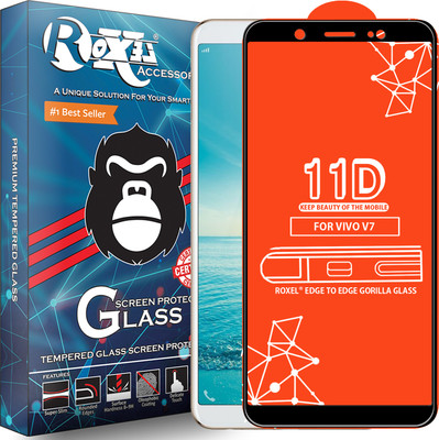 Roxel Edge To Edge Tempered Glass for VIVO V7 Plus(Pack of 1)