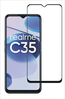 Vigorous Edge To Edge Tempered Glass for Realme C35(Pack of 1)