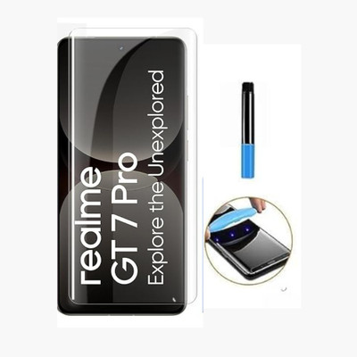 SDH CARE Edge To Edge Tempered Glass for Realme GT 7 Pro 5G, 2.5D Curved Edge Premium Tempered Glass for Ultimate Protection(Pack of 1)