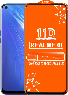 CYOR Edge To Edge Tempered Glass for REALME 6I(Pack of 1)