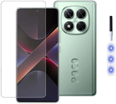 Mersal Edge To Edge Tempered Glass for POCO X7 5G, UV Curved Screen Protector with Easy Installation Kit(Pack of 1)