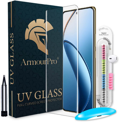 ArmourPro Edge To Edge Tempered Glass for Realme 12 Pro 5G, Realme 12 Pro Plus 5G, Realme 12 Pro, Realme 12 Pro Plus, Realme 12 Pro +, (UV Glue Glass With Cable Protector)(Pack of 1)