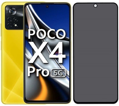 Resolute Edge To Edge Tempered Glass for Poco X4 Pro 5G, DelhiGear Glass, Privacy Screen Protector, Privacy Tempered Glass, Screen Guard, Mobile Glass(Pack of 1)
