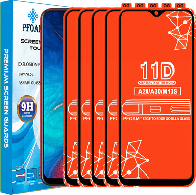 PFOAM Edge To Edge Tempered Glass for SAMSUNG GALAXY M10S(Pack of 5)
