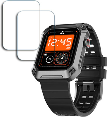 ARBAN Edge To Edge Tempered Glass for AMBRANE Wise Stud 1.85 INCH SMARTWATCH SCREEN GUARD(Pack of 2)