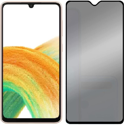 KARTRAY Edge To Edge Tempered Glass for Samsung Galaxy A31, Samsung F22, Samsung Galaxy A22 4G, Samsung M32, Samsung A33 5G, Privacy Glass(Pack of 1)