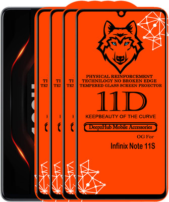 DeepzHub Edge To Edge Tempered Glass for Infinix Note 11s(Pack of 4)