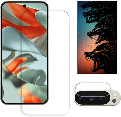 ARBAN Edge To Edge Tempered Glass for Google Pixel 9 Pro XL 5G Tempered Screen Protector | Anti-Scratch | Edge to Edge Full Coverage | 9H Hardness ( 1 FRONT SCREEN GUARD + 1 CAMERA LENS PROTECTOR + 1 FREE BACK EMBOSSED SKIN061 )(Pack of 1)