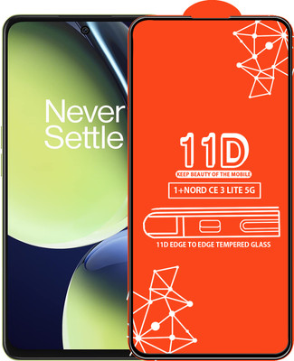 Roxel Edge To Edge Tempered Glass for Oneplus Nord Ce 3 Lite 5G(Pack of 1)
