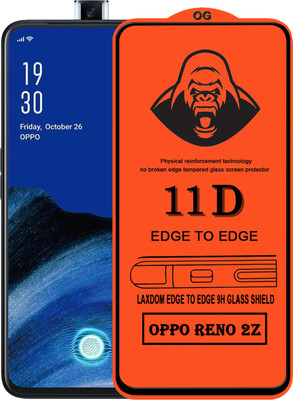 Laxdom Edge To Edge Tempered Glass for OPPO Reno 2z(Pack of 1)