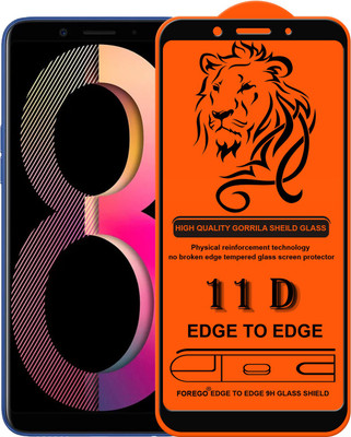 Forego Edge To Edge Tempered Glass for Oppo A83(Pack of 1)