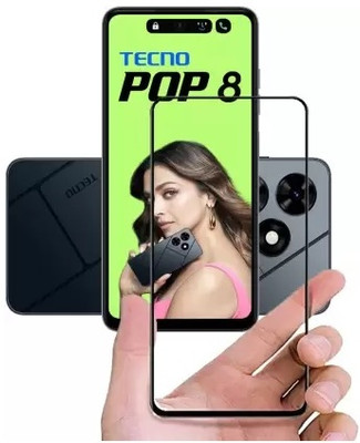 ROYALBASE Edge To Edge Tempered Glass for Tecno Pop 8(Pack of 1)