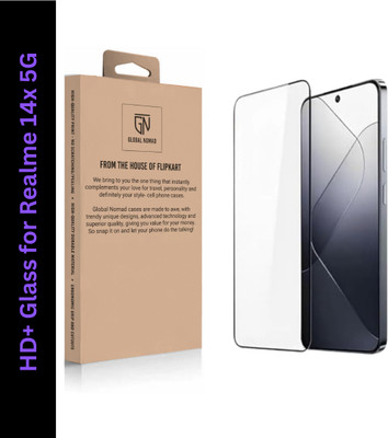 GLOBAL NOMAD Edge To Edge Tempered Glass for Realme 14x 5G(Pack of 1)