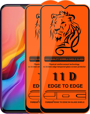 Forego Edge To Edge Tempered Glass for Infinix Hot 8(Pack of 2)