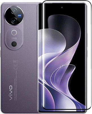 FwellT Edge To Edge Tempered Glass for Vivo V40 5G/Vivo V40 Pro 5G(Pack of 1)