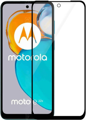GLOBAL NOMAD Edge To Edge Tempered Glass for MOTOROLA e22s, MOTO e22s(Pack of 1)