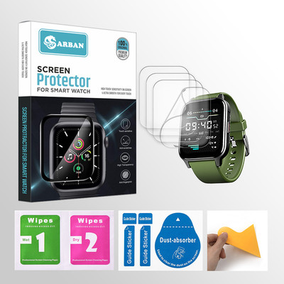 ARBAN Edge To Edge Tempered Glass for SW-boAt Xtend Call Plus 1.91 inch Smartwatch 4 PROTECTOR + 4 WIPES + 4 DUST REMOVAL STICKER + 1 WIPER(Pack of 4) ARBAN Edge To Edge Tempered Glass for SW-boAt Xtend Call Plus 1.91 inch Smartwatch 4 PROTECTOR + 4 WIPES + 4 DUST REMOVAL STICKER + 1 WIPER(Pack of 4)