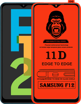 Laxdom Edge To Edge Tempered Glass for SAMSUNG GALAXY F12(Pack of 1)