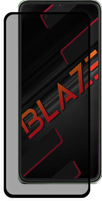 HUPSHY Edge To Edge Tempered Glass for LAVA Blaze(Pack of 1)