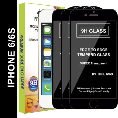 PFOAM Edge To Edge Tempered Glass for Apple iPhone 6s(Pack of 3)