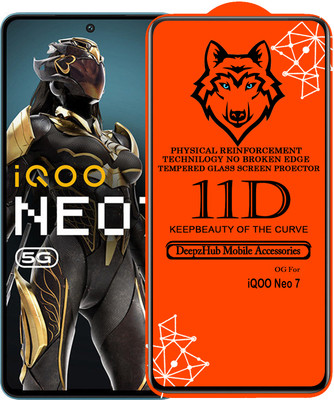 DeepzHub Edge To Edge Tempered Glass for IQOO Neo 7(Pack of 1)