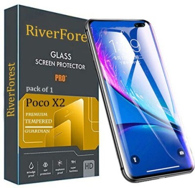 RiverForest Edge To Edge Tempered Glass for Poco X2(Pack of 1)