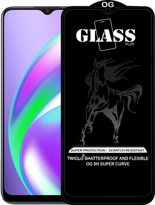 TWIGLO Edge To Edge Tempered Glass for REALME C15(Pack of 1)
