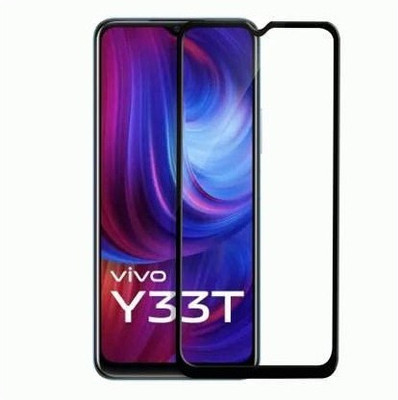 O2MG Edge To Edge Tempered Glass for vivo Y33T(Pack of 1)